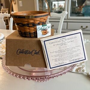 Longaberger Collectors Club Miniature Apple Basket